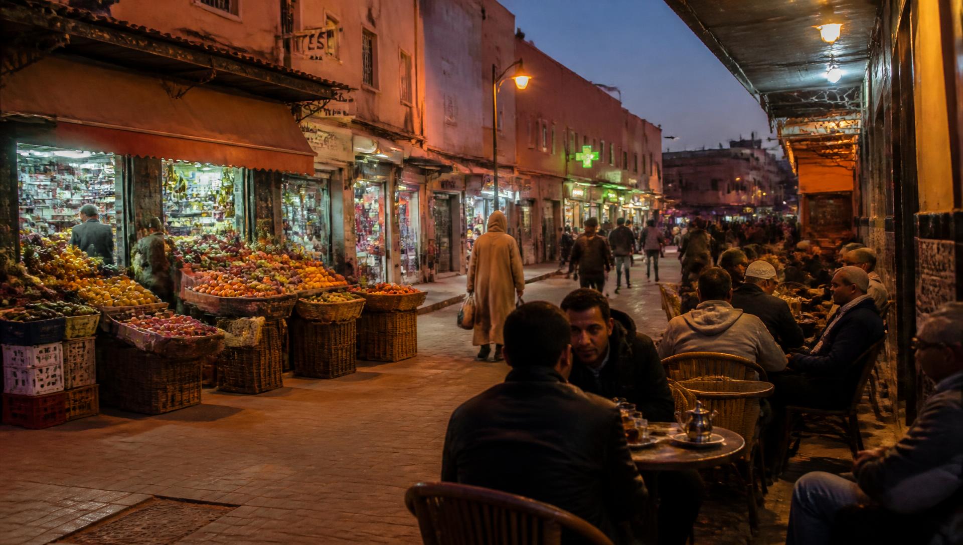 Commerces et café local à Oujda